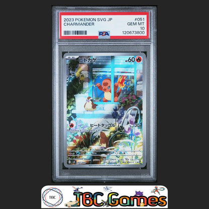 Charmander Japanese Venusaur Charizard Blastoise Deck SVG #051 PSA 10 Front