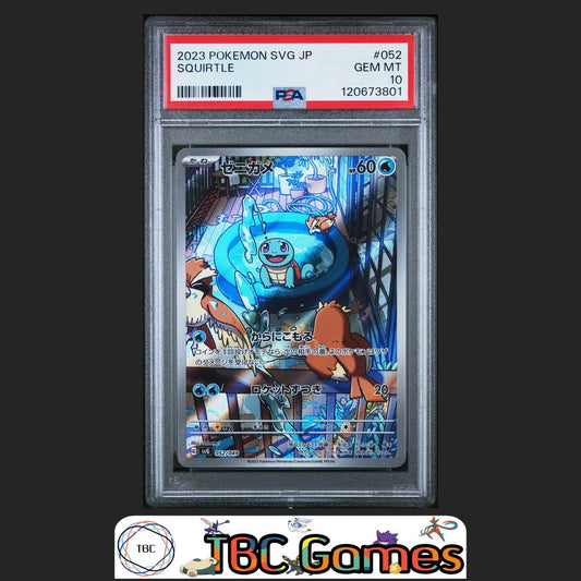 Squirtle Japanese Venusaur Charizard Blastoise Deck SVG #052 PSA 10 Front