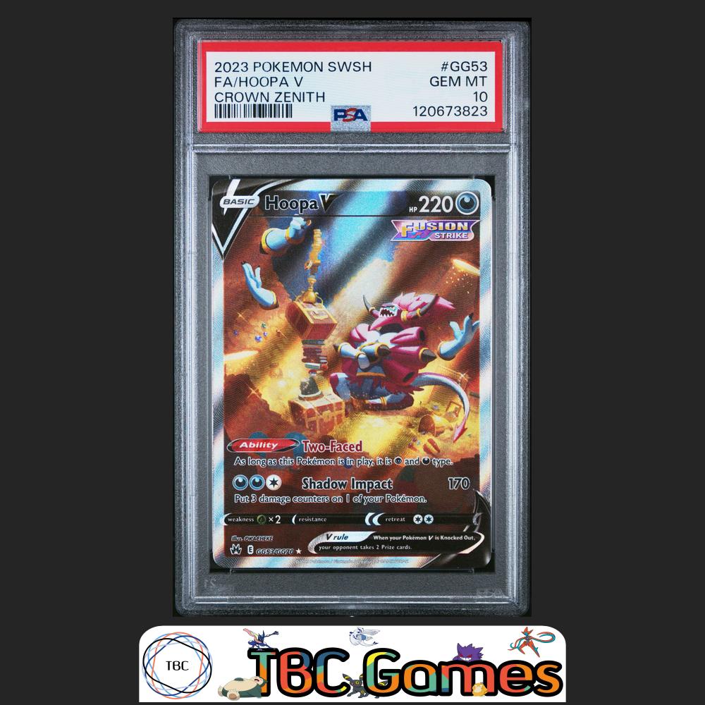 Hoopa V Crown Zenith #GG53 PSA 10 Front
