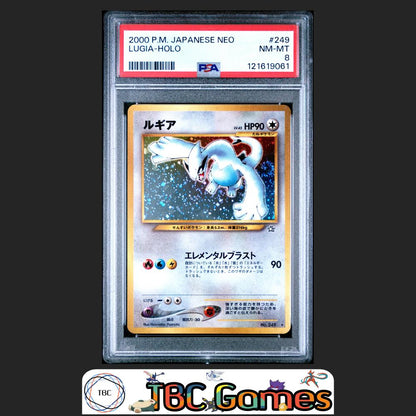 Lugia Japanese Neo Genesis Holo #249 PSA 8 Front