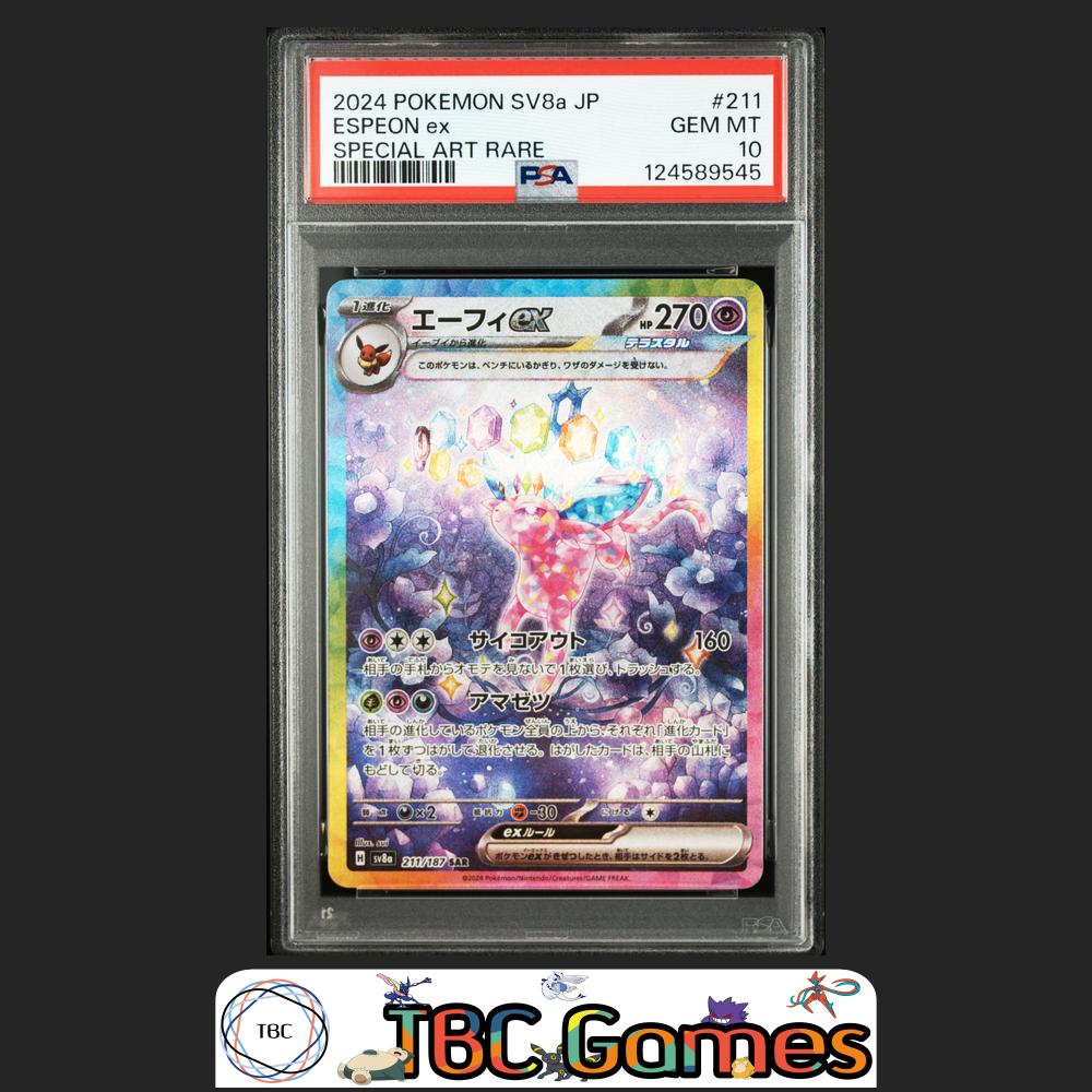 Espeon ex Pokemon Japanese Sv8A Terastal Fest ex #211 Special Art Rare PSA 10 Front