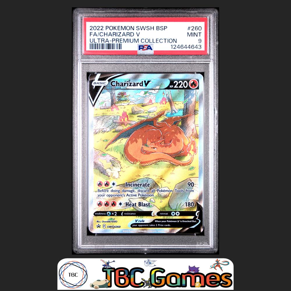 Charizard V SWSH Black Star Promo #260 Ultra Premium Collection PSA 9 Front