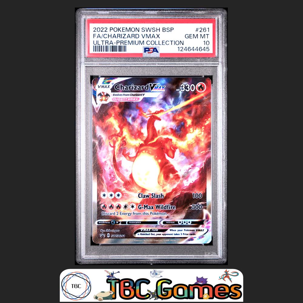 Charizard VMAX SWSH Black Star Promo #261 Ultra Premium Collection PSA 10 Front