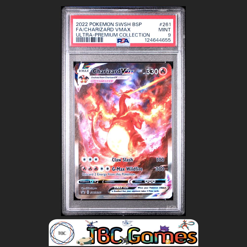 Charizard VMAX SWSH Black Star Promo #261 Ultra Premium Collection PSA 9 Front