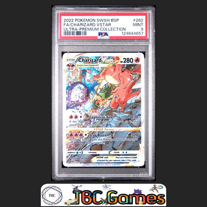 Charizard VSTAR SWSH Black Star Promo #262 Ultra Premium Collection PSA 9 Front
