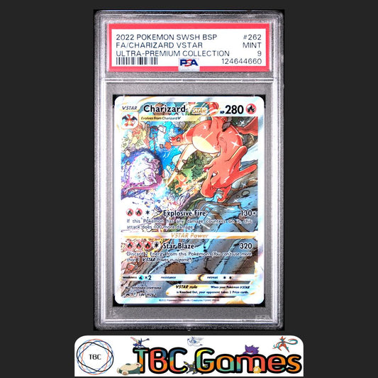 Charizard VSTAR SWSH Black Star Promo #262 Ultra Premium Collection PSA 9 Front