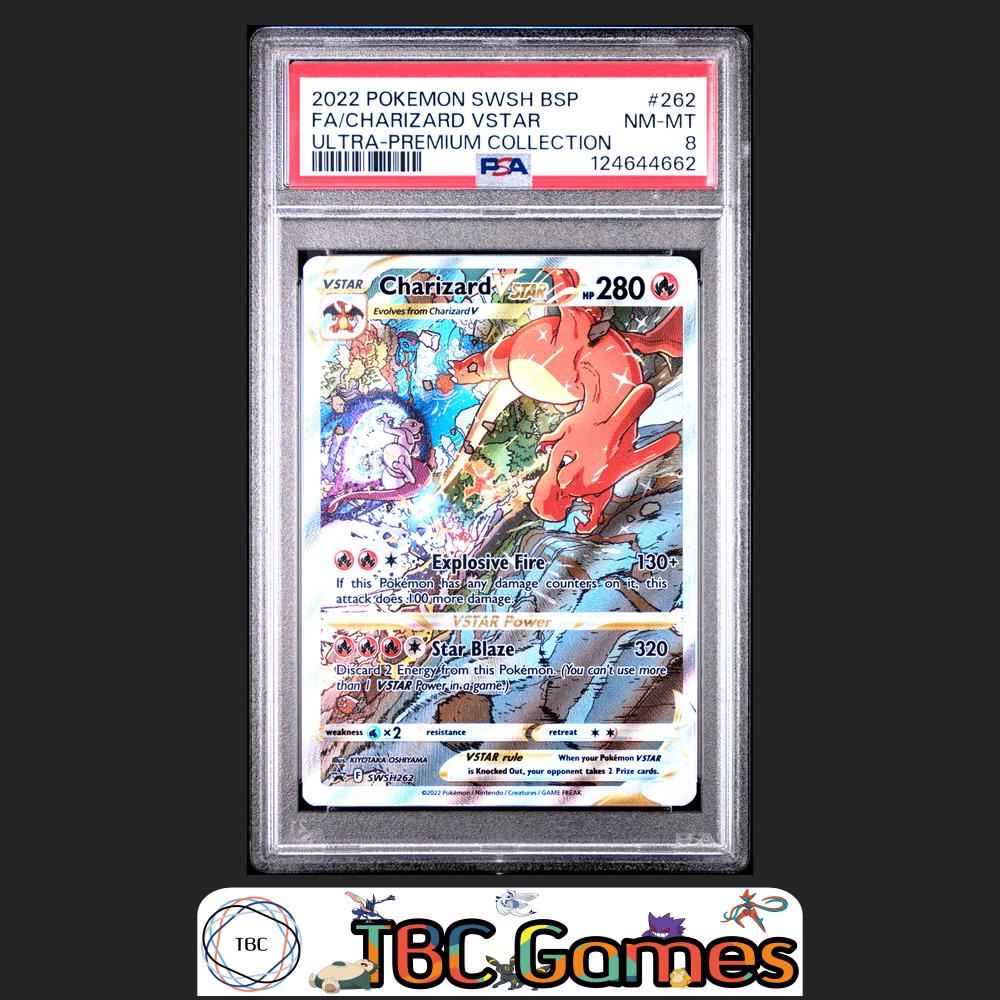Charizard VSTAR SWSH Black Star Promo #262 Ultra Premium Collection PSA 8 Front