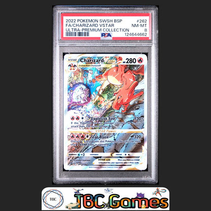 Charizard VSTAR SWSH Black Star Promo #262 Ultra Premium Collection PSA 8 Front