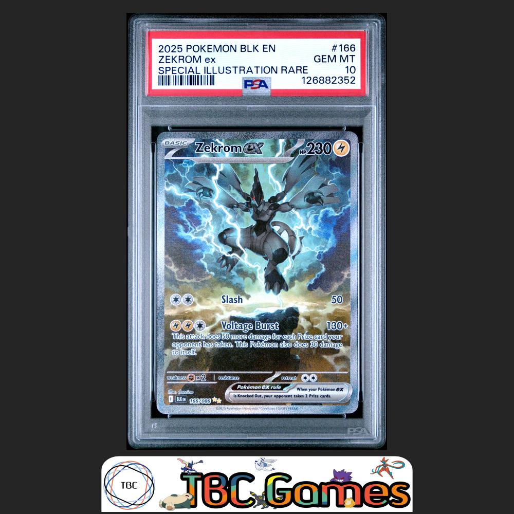 Zekrom ex Black Bolt #166 Special Illustration Rare PSA 10 Front