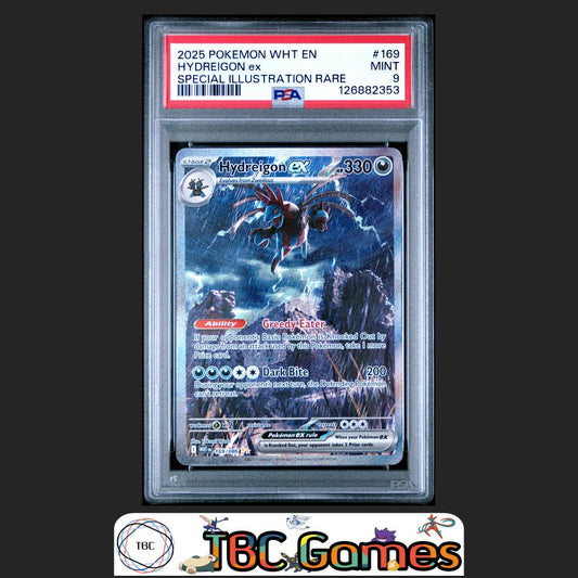 Hydreigon ex White Flare #169 Special Illustration Rare PSA 9 Front
