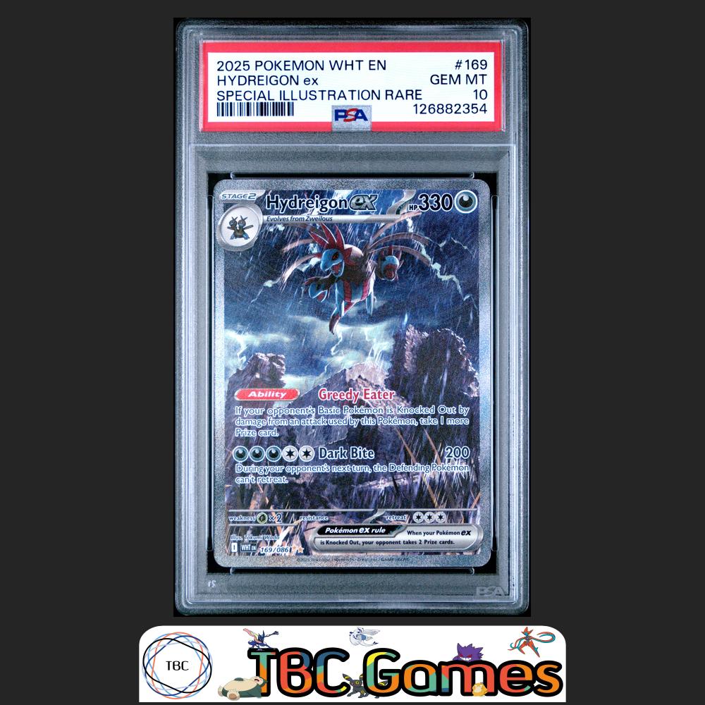 Hydreigon ex White Flare #169 Special Illustration Rare PSA 10 Front