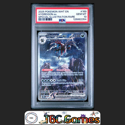 Hydreigon ex White Flare #169 Special Illustration Rare PSA 10 Front