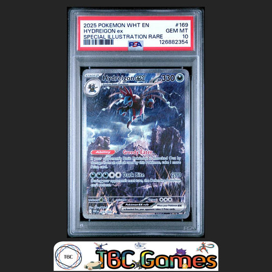 Hydreigon ex White Flare #169 Special Illustration Rare PSA 10 Front