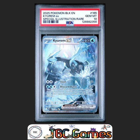 Kyurem ex Black Bolt #165 Special Illustration Rare PSA 10 Front