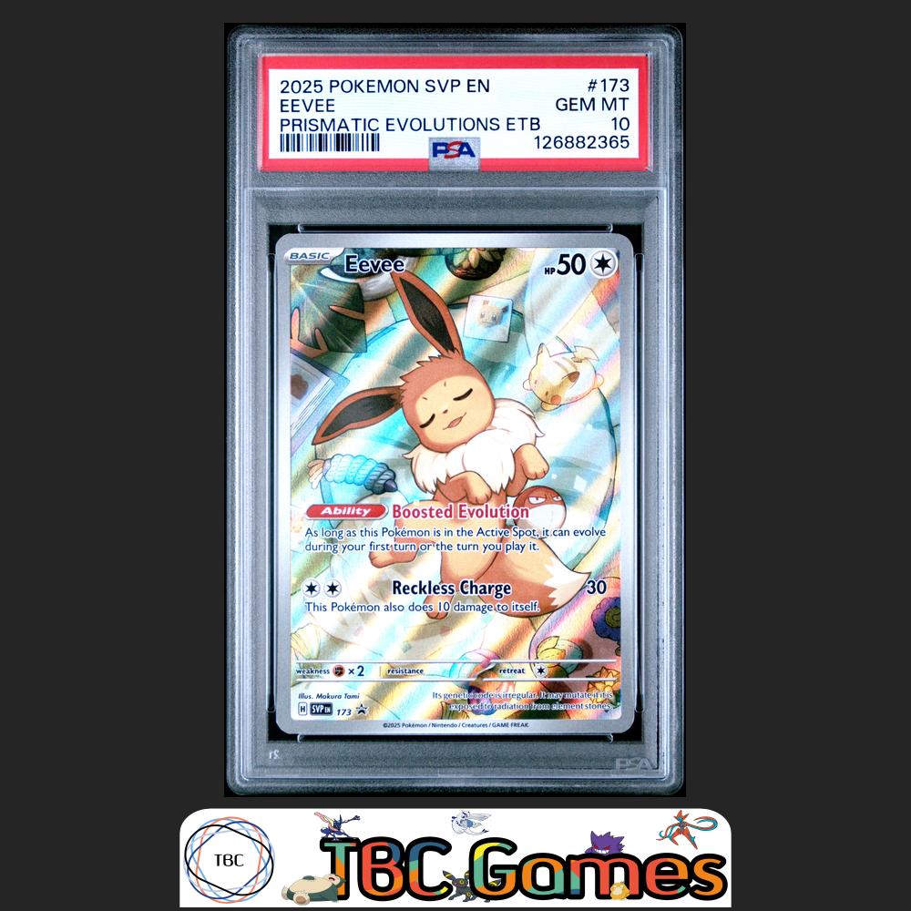 Eevee SVP #173 Prismatic Evolutions ETB PSA 10 Front