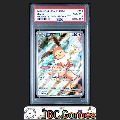Eevee SVP #173 Prismatic Evolutions ETB PSA 10 Front