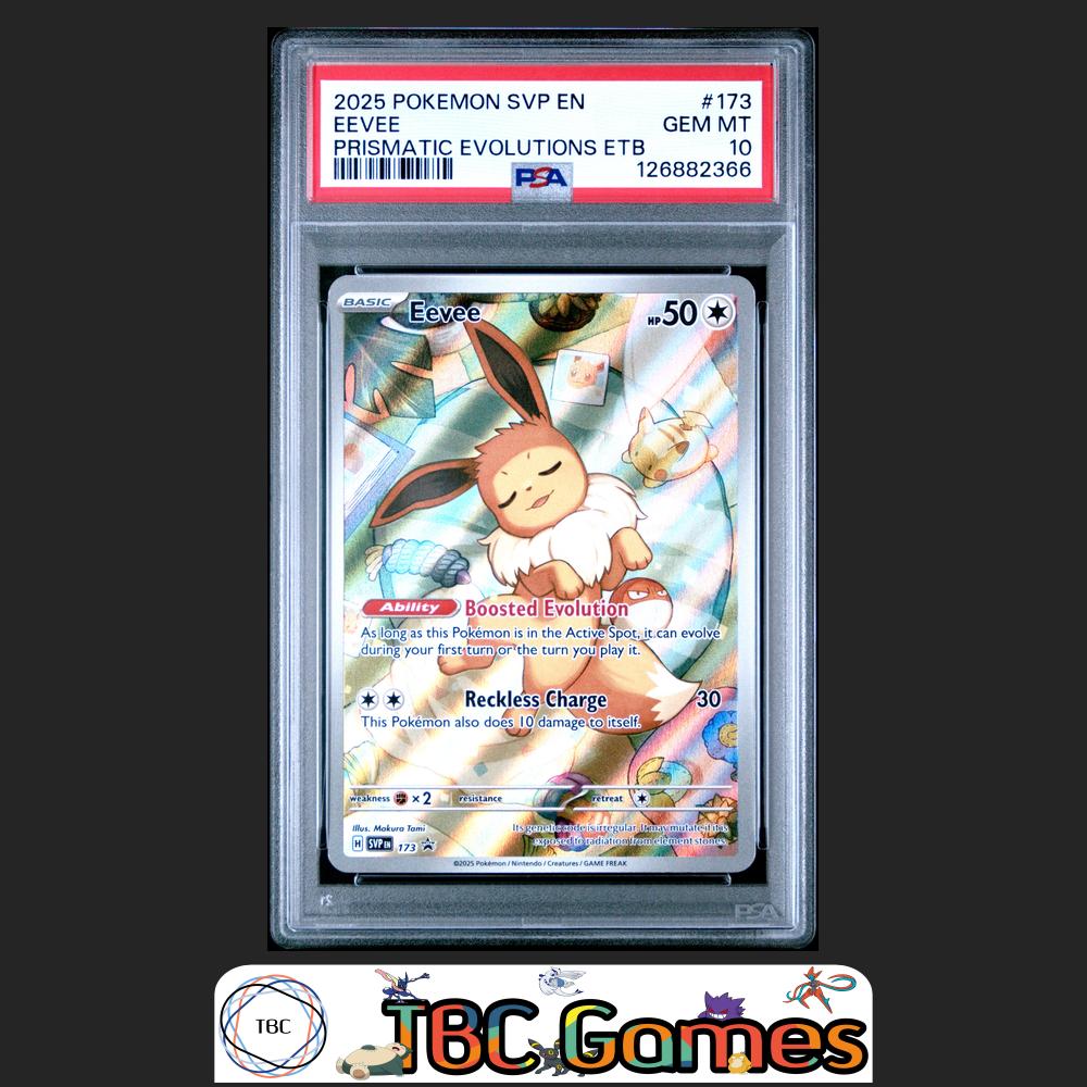 Eevee SVP #173 Prismatic Evolutions ETB PSA 10 Front