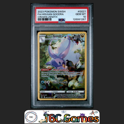 Hisuian Goodra Pokemon Crown Zenith #GG21 PSA 10 Front