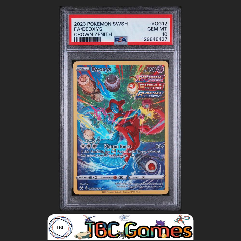 Deoxys Crown Zenith #GG12 PSA 10 Front