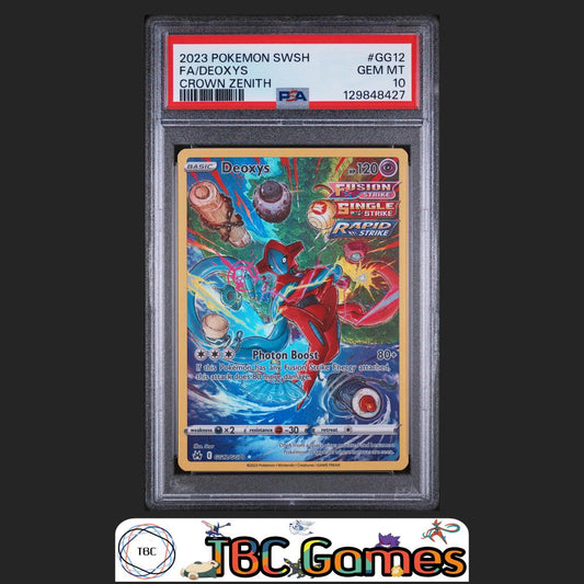 Deoxys Crown Zenith #GG12 PSA 10 Front