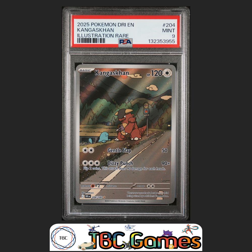 Kangaskhan Destined Rivals #204 Illustration Rare PSA 9 Front
