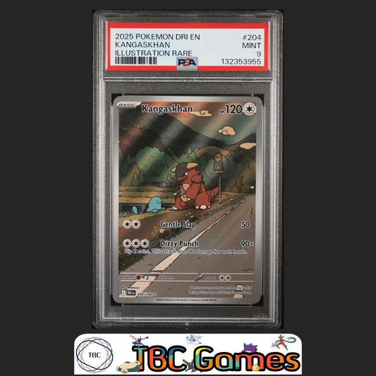 Kangaskhan Destined Rivals #204 Illustration Rare PSA 9 Front