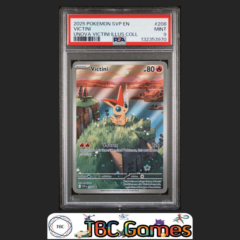 Victini Promo SVP #208 Unova Victini Illustration Collection PSA 9 Front