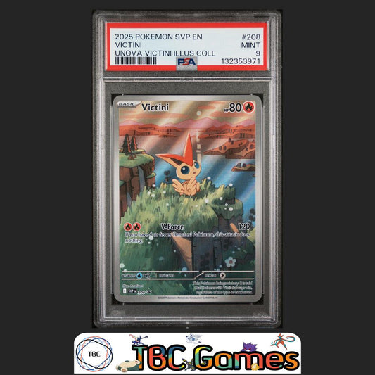 Victini Promo SVP #208 Unova Victini Illustration Collection PSA 9 Front