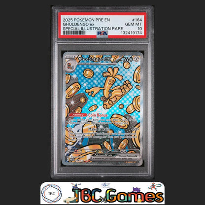 Gholdengo ex Prismatic Evolutions #164 Special Illustration Rare PSA 10