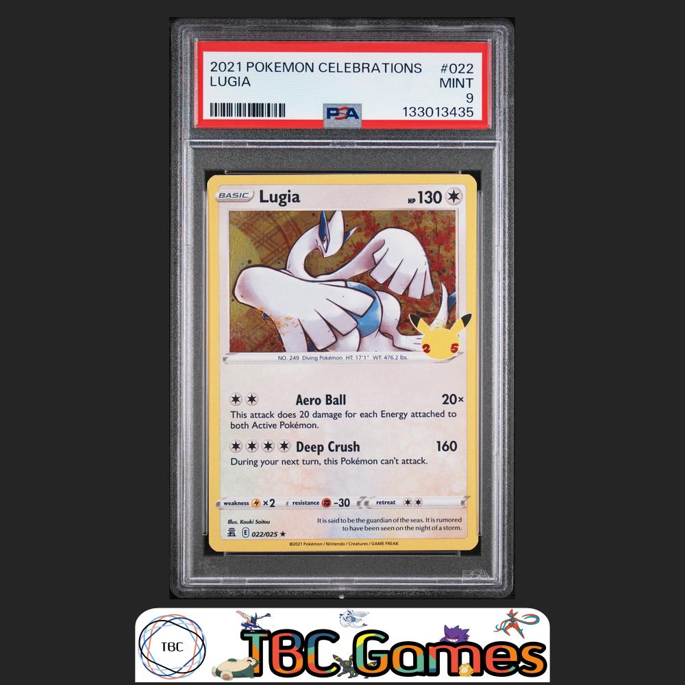 Lugia Celebrations Holo #022 PSA 9 Front