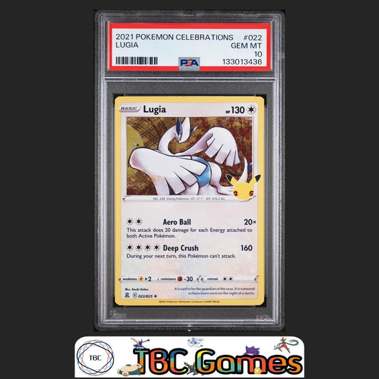 Lugia Celebrations Holo #022 PSA 10 Front