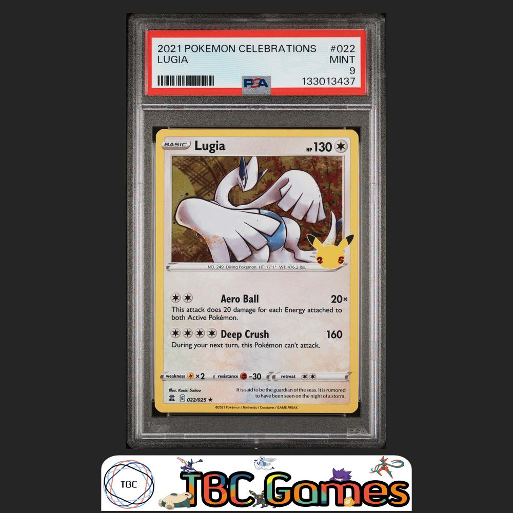 Lugia Celebrations Holo #022 PSA 9 Front