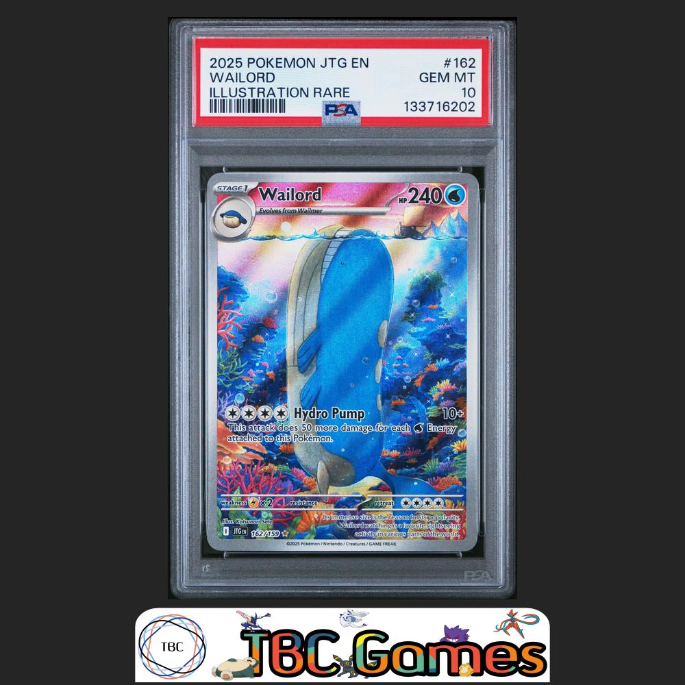 Wailord Journey Together #162 Illustration Rare PSA 10 Front