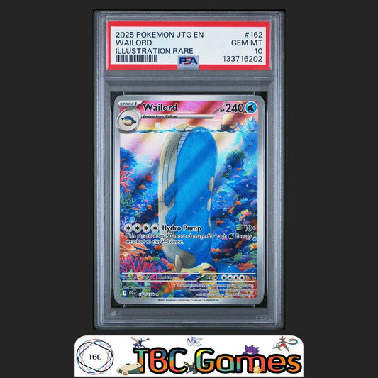 Wailord Journey Together #162 Illustration Rare PSA 10 Front