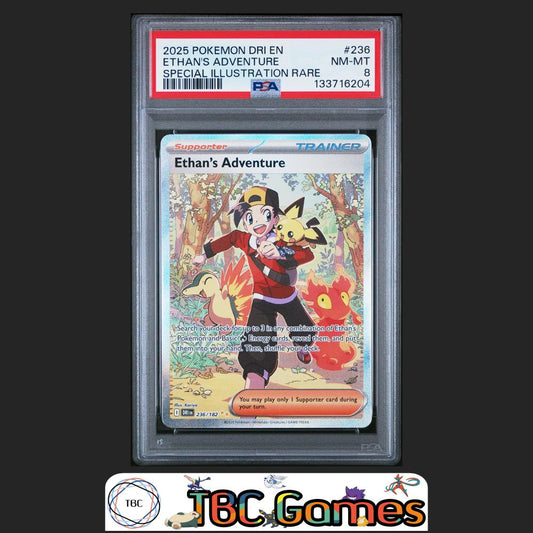 Ethan's Adventure Destined Rivals #236 Special Illustration Rare PSA 8 Front