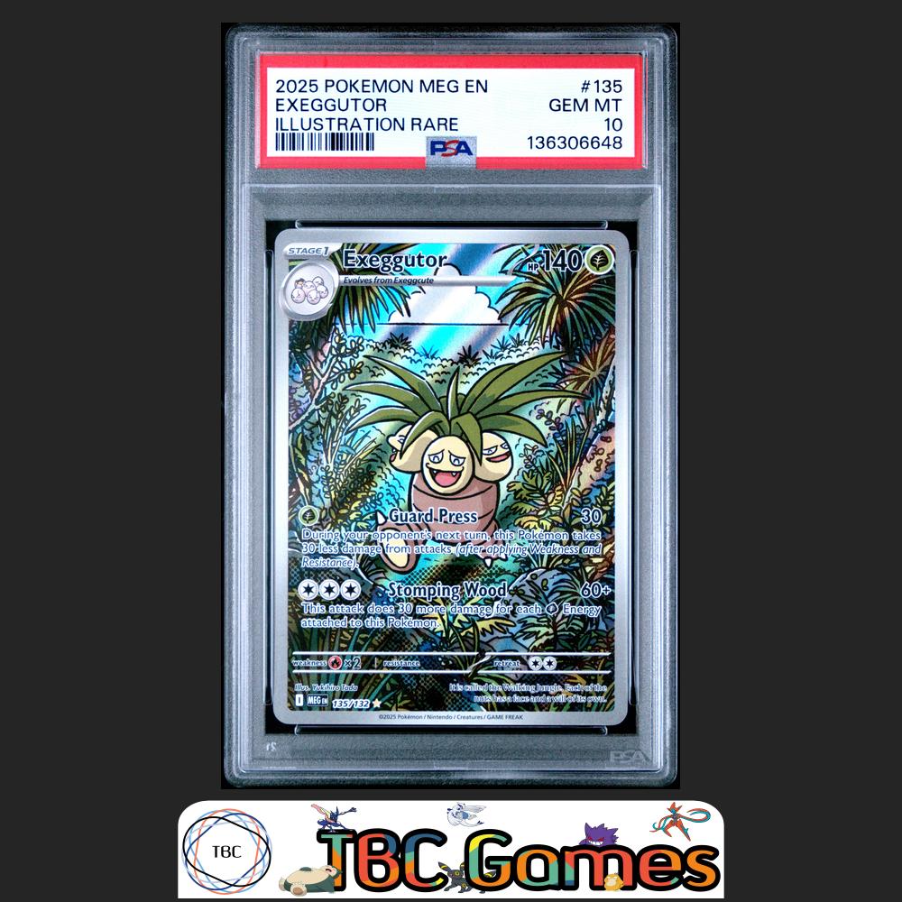 Exeggutor Pokemon Mega Evolution #135 Illustration Rare PSA 10 Front