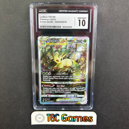 Leafeon VSTAR Crown Zenith GG35 CGC 10