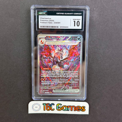 Charizard ex Paldean Fates #234 Special Illustration Rare CGC 10