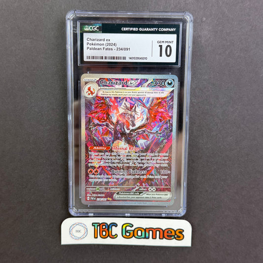 Charizard ex Paldean Fates #234 Special Illustration Rare CGC 10