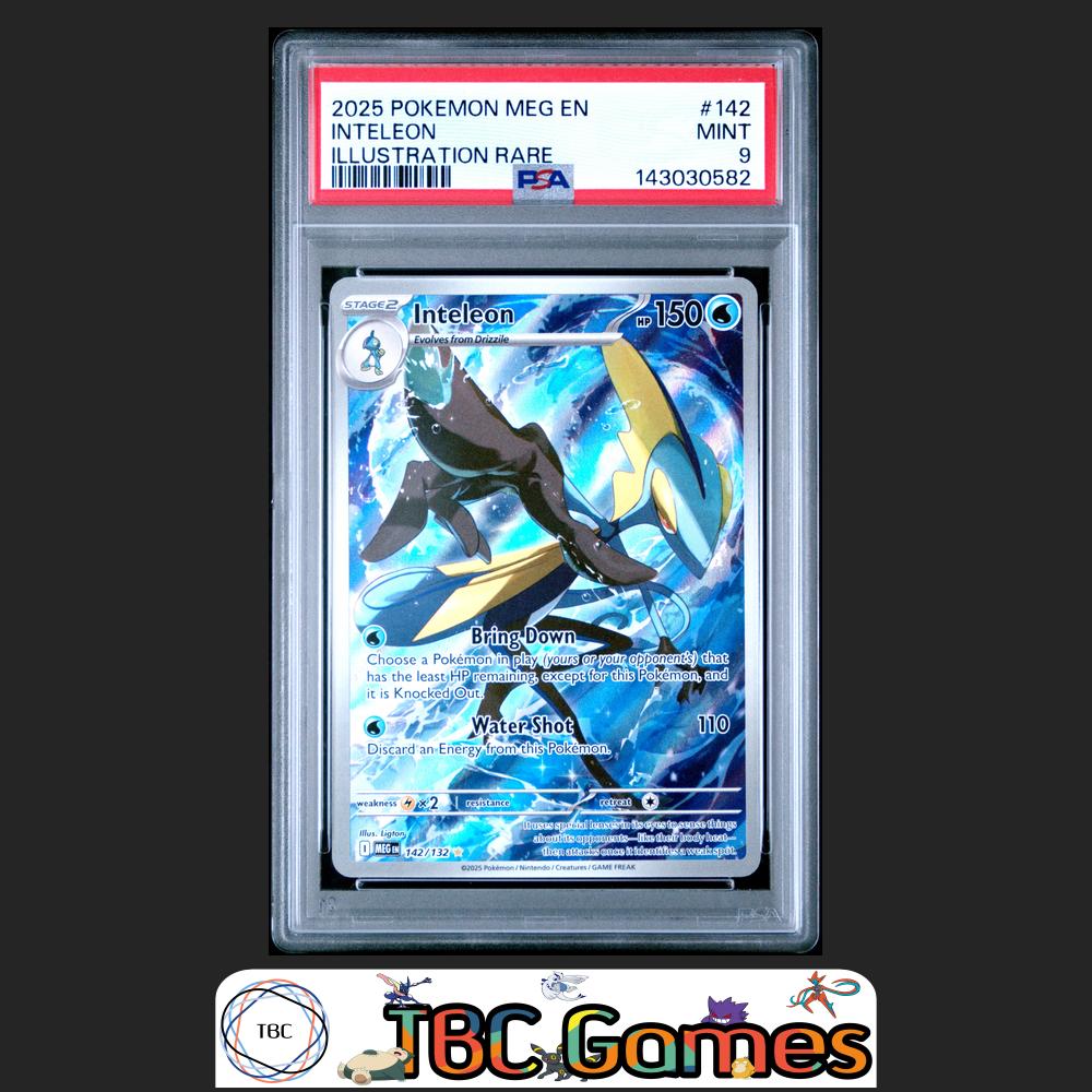 Inteleon Pokemon Mega Evolution #142 Illustration Rare PSA 9 Front