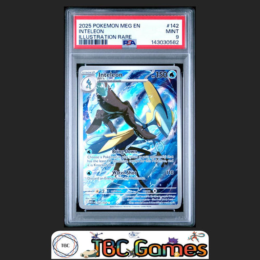 Inteleon Pokemon Mega Evolution #142 Illustration Rare PSA 9 Front