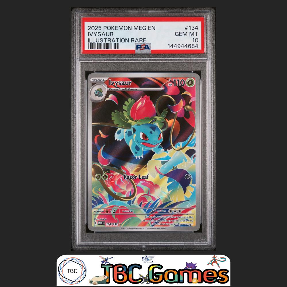 Ivysaur Pokemon Mega Evolution #134 Illustration Rare PSA 10 Front