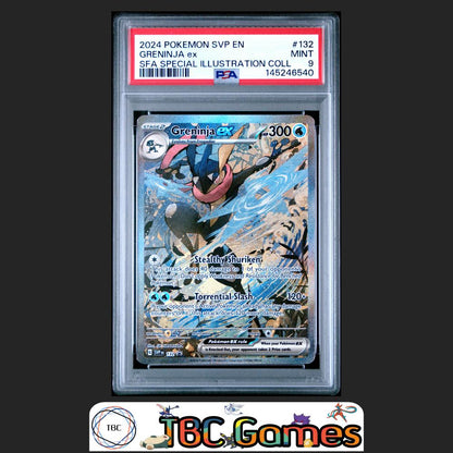 Greninja ex SVP 132 Shrouded Fable Special Illustration Collection PSA 9 Front