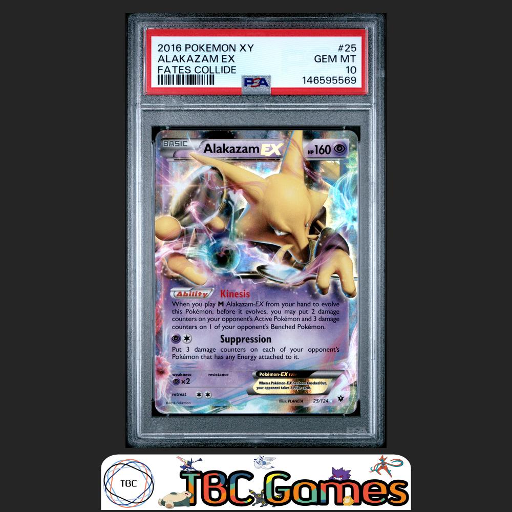 Alakazam EX Pokemon XY Fates Collide #25 PSA 10 Front