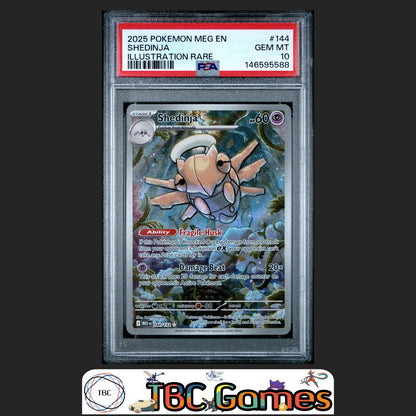 Shedinja Pokemon Mega Evolution #144 Illustration Rare PSA 10 Front
