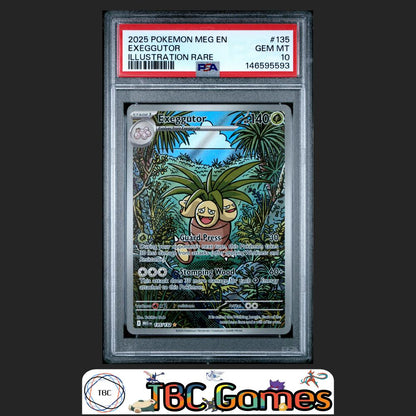 Exeggutor Pokemon Mega Evolution #135 Illustration Rare PSA 10 Front