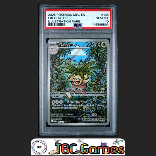 Exeggutor Pokemon Mega Evolution #135 Illustration Rare PSA 10 Front