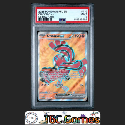 Oricorio Ex Pokemon Phantasmal Flames #110 Ultra Rare PSA 9 Front