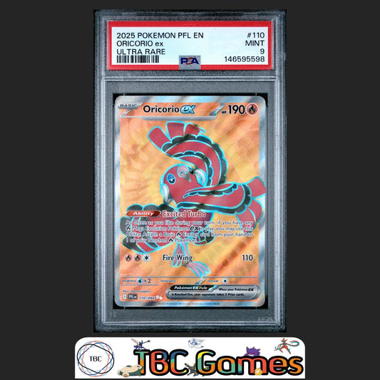 Oricorio Ex Pokemon Phantasmal Flames #110 Ultra Rare PSA 9 Front