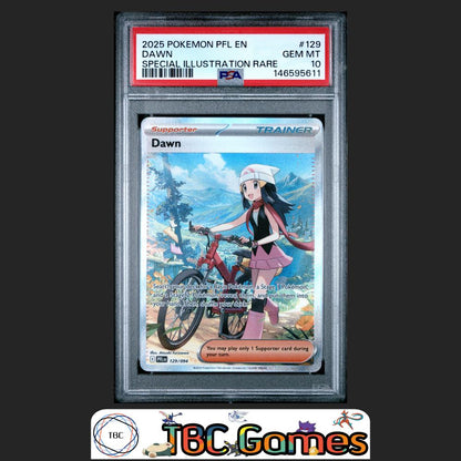 Dawn Pokemon Phantasmal Flames #129 Special Illustration Rare PSA 10 Front